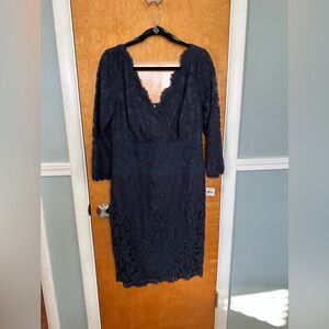 Tadashi  Soji Lace Cocktail Dress